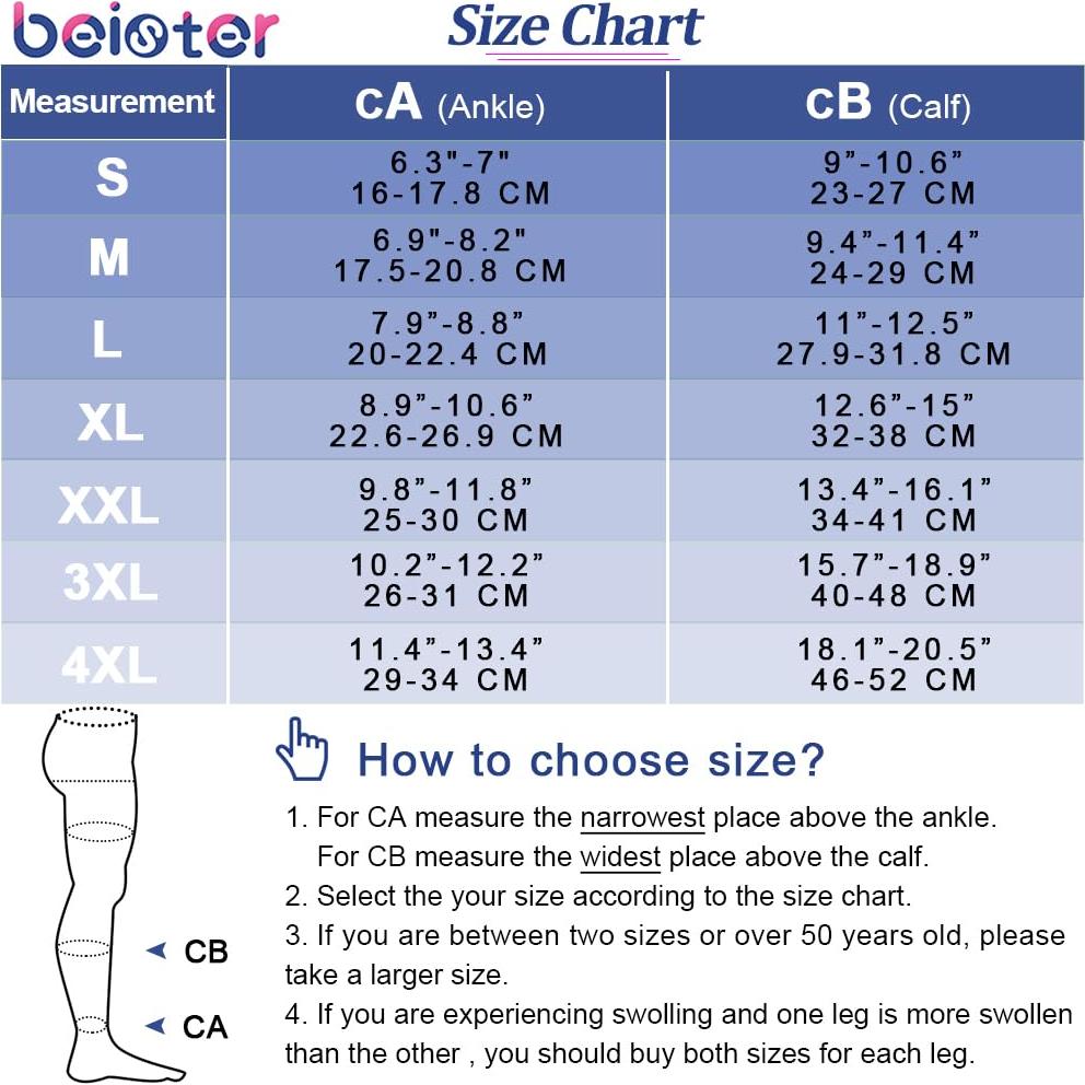Calcetines de Compresión Beister 20-30 mmHg Beige Talla S