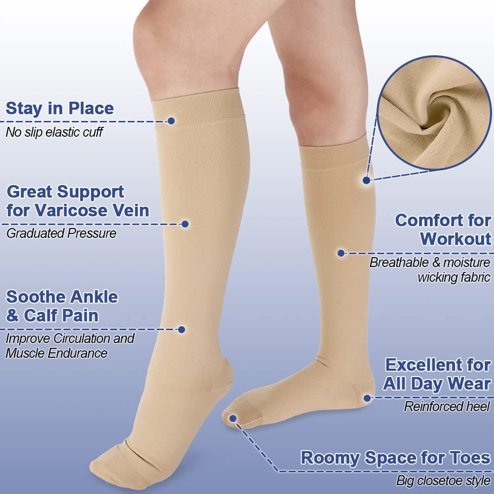 Calcetines de Compresión Beister 20-30 mmHg Beige Talla S