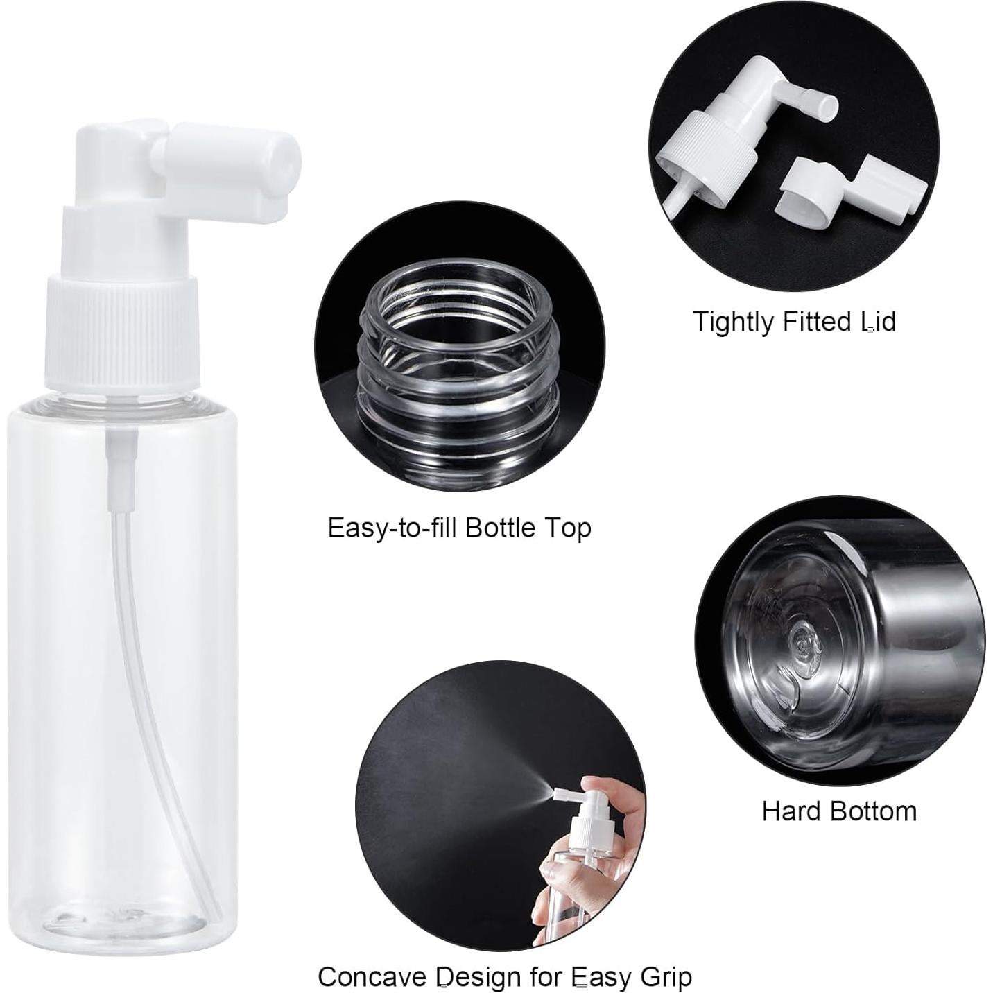 Botellas de Spray Reutilizables Yebeauty 60ml 2 Piezas Transparentes