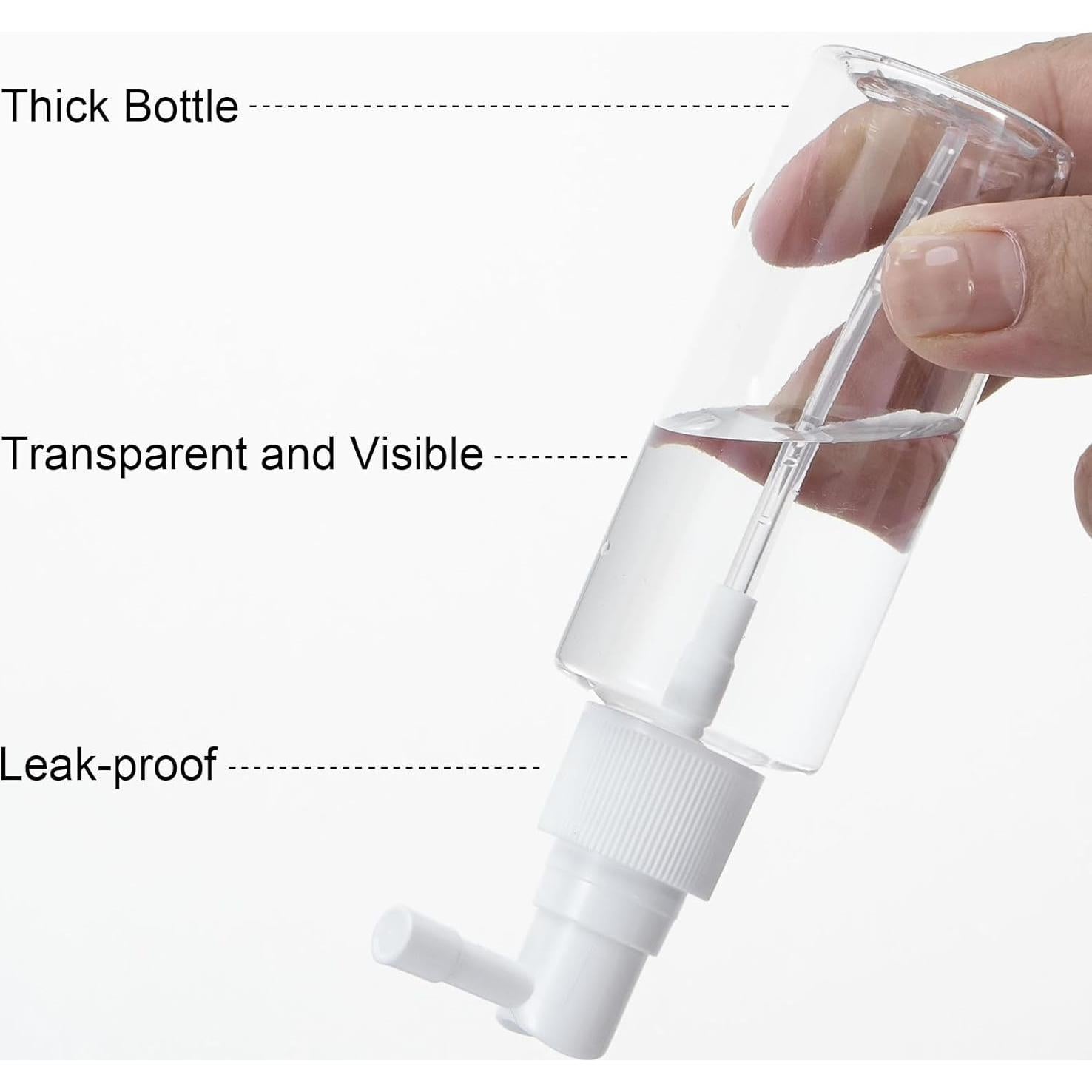 Botellas de Spray Reutilizables Yebeauty 60ml 2 Piezas Transparentes