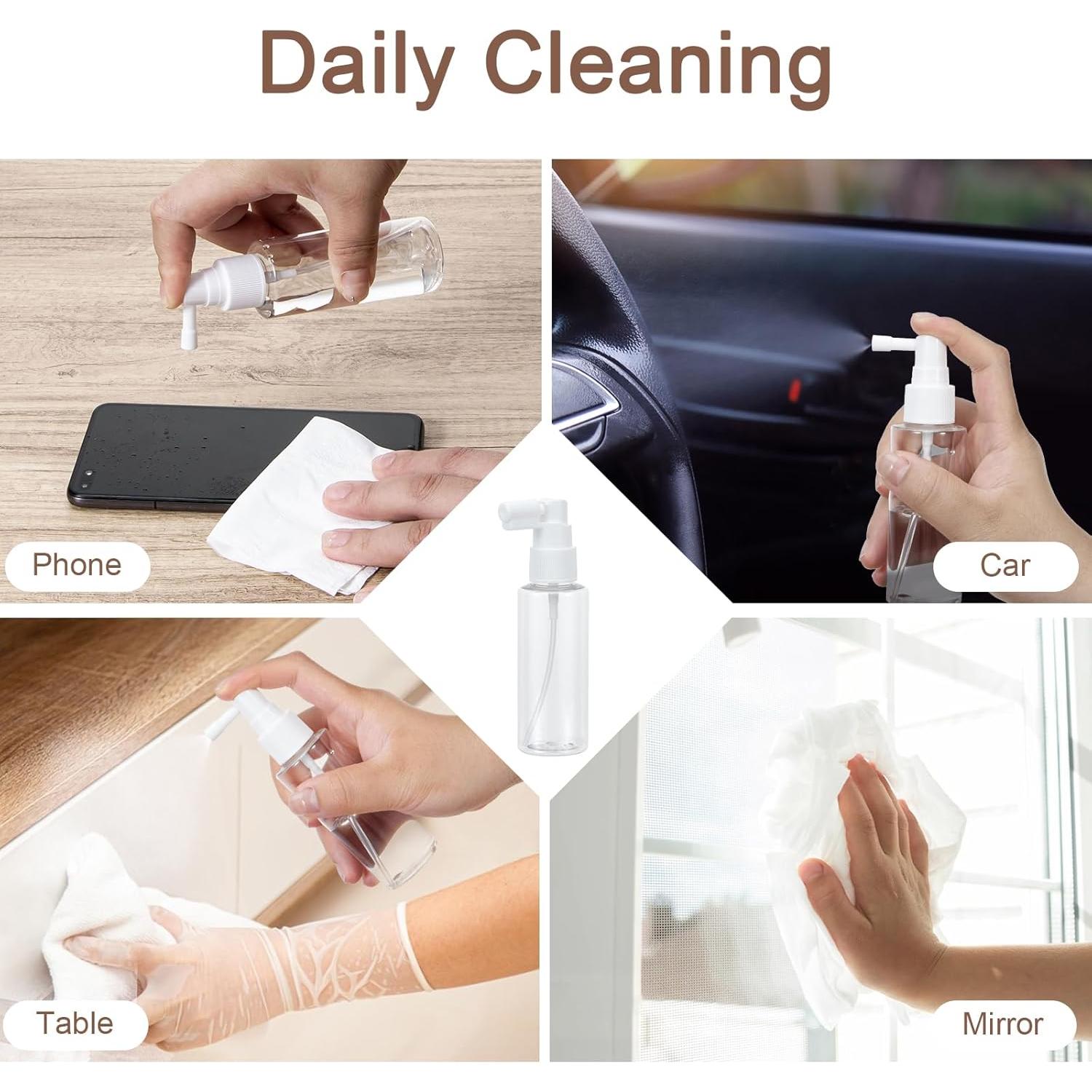 Botellas de Spray Reutilizables Yebeauty 60ml 2 Piezas Transparentes