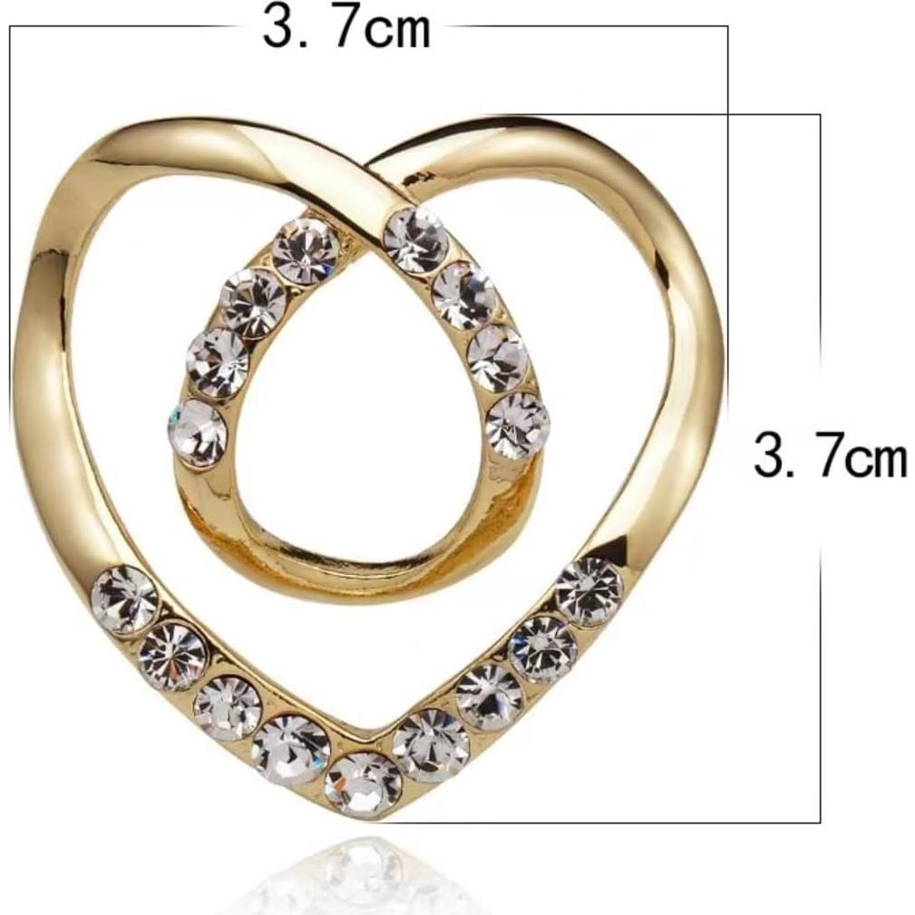 Clip de Anillo de Bufanda para Mujeres - 8 Piezas Oro