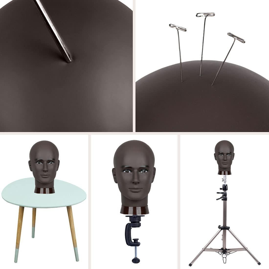 Cabeza de Maniquí Calvo Newshair 27 cm para Pelucas y Sombreros