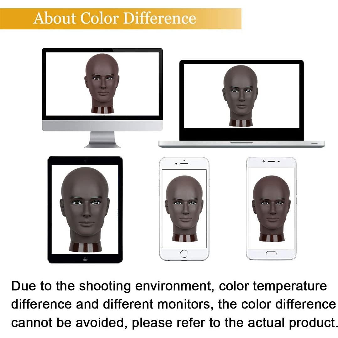 Cabeza de Maniquí Calvo Newshair 27 cm para Pelucas y Sombreros