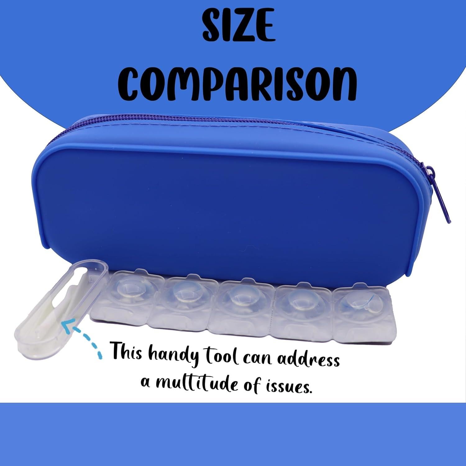 Estuche Organizador de Lentes de Contacto VORDRASSIL P-40 Azul - 40 Lentes