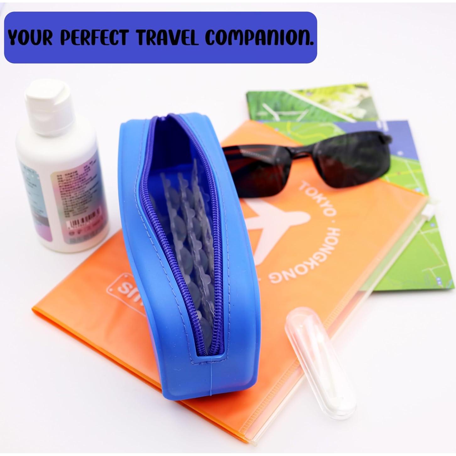 Estuche Organizador de Lentes de Contacto VORDRASSIL P-40 Azul - 40 Lentes