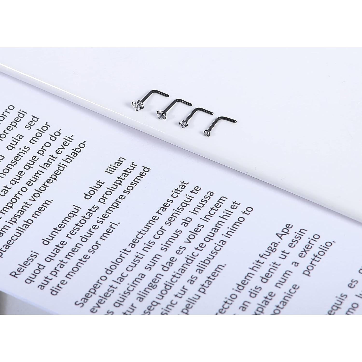 Aros Nasales Hipoalergénicos Acero Quirúrgico 316L 10 Pcs