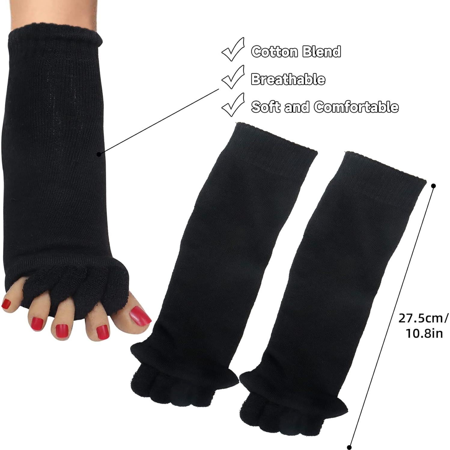 Calcetines Separadores de Dedos para Mujeres Klmnop - 1 Par