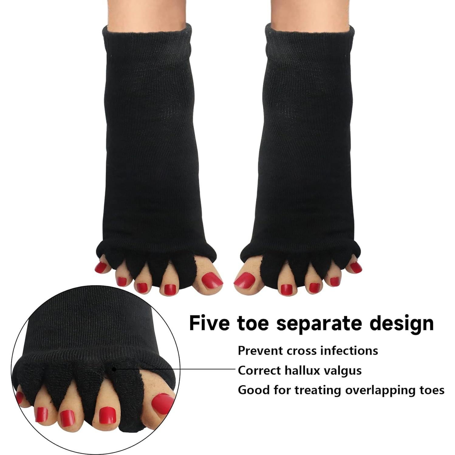 Calcetines Separadores de Dedos para Mujeres Klmnop - 1 Par