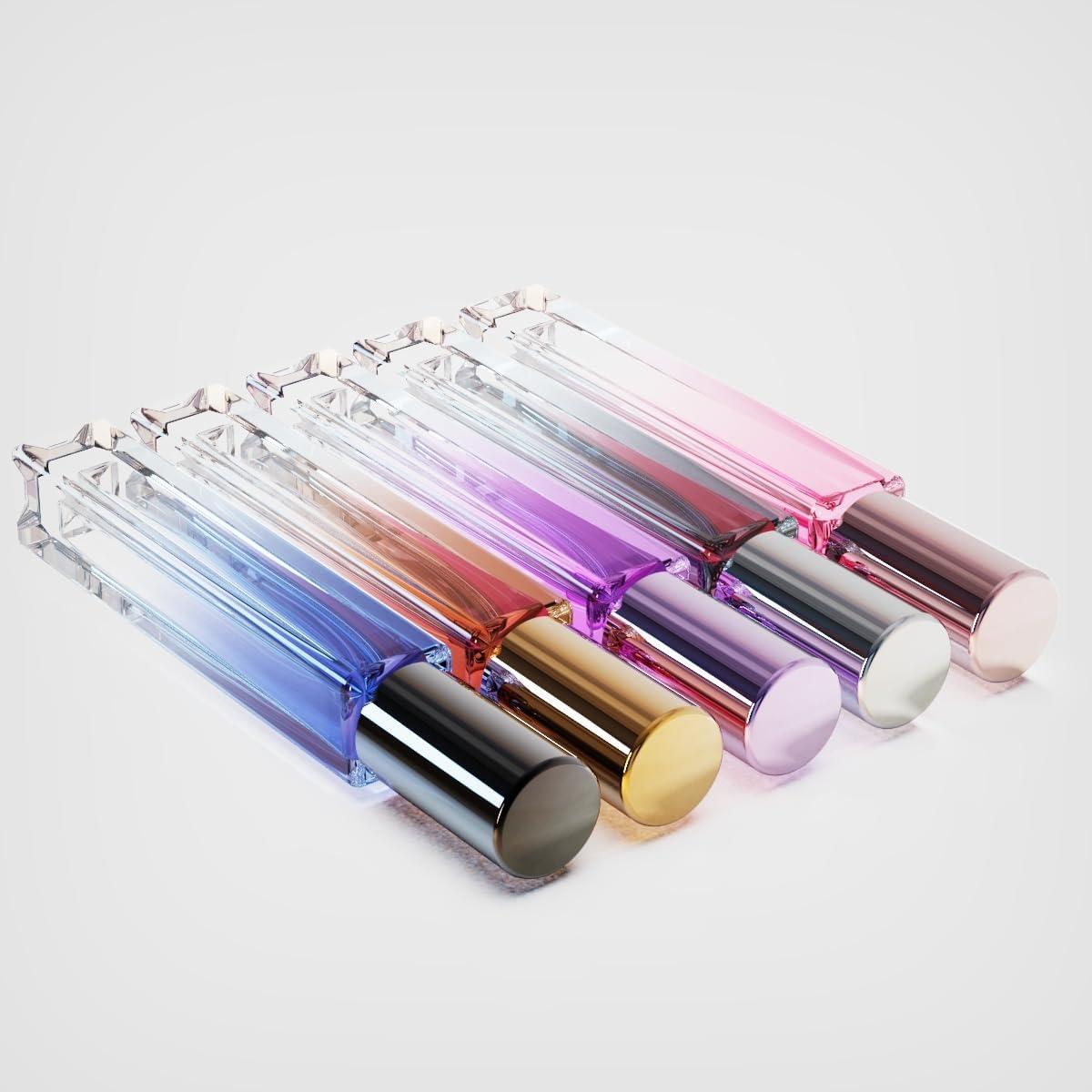 Botella de Perfume Rellenable 10ml Seafulee 5 Pcs Gris