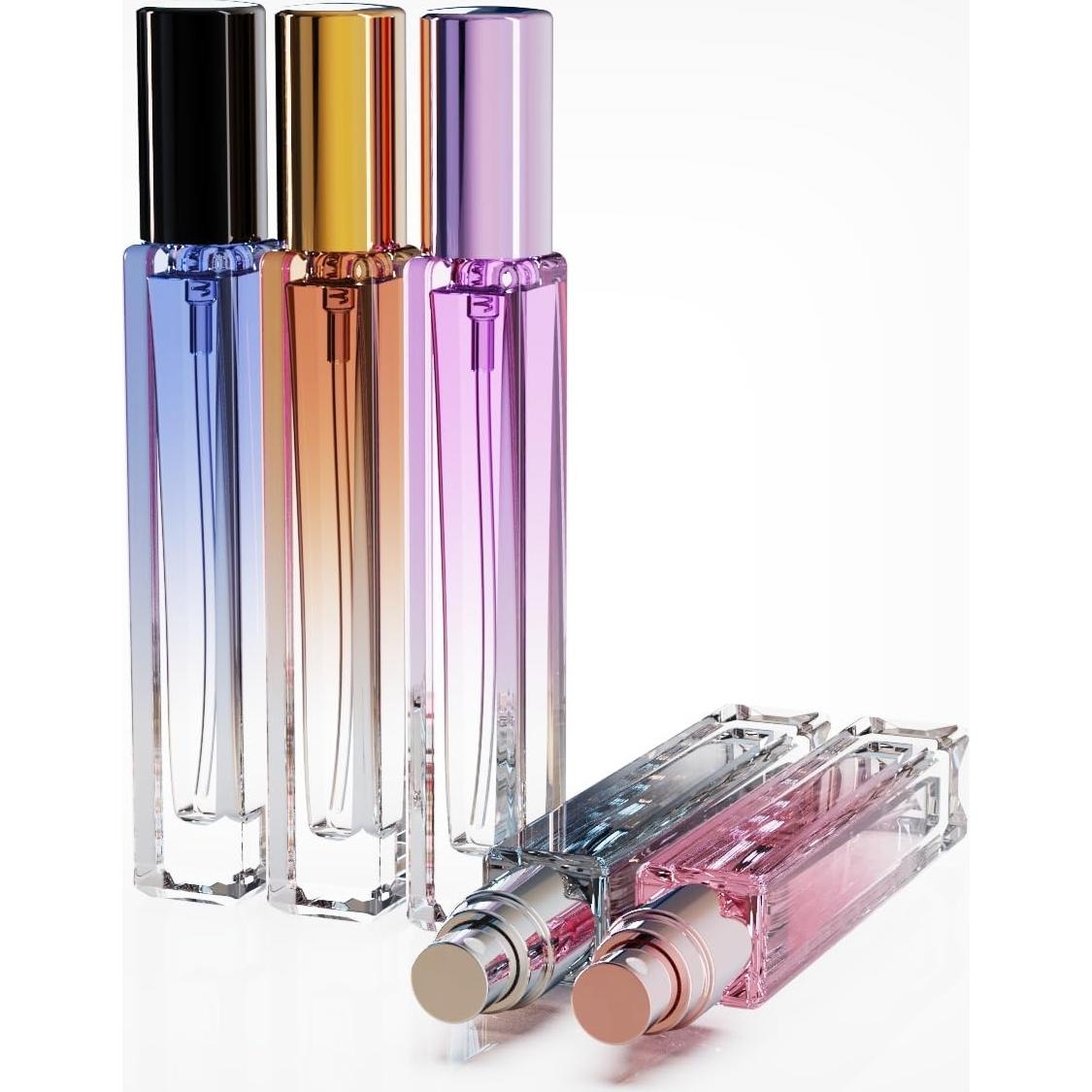 Botella de Perfume Rellenable 10ml Seafulee 5 Pcs Gris