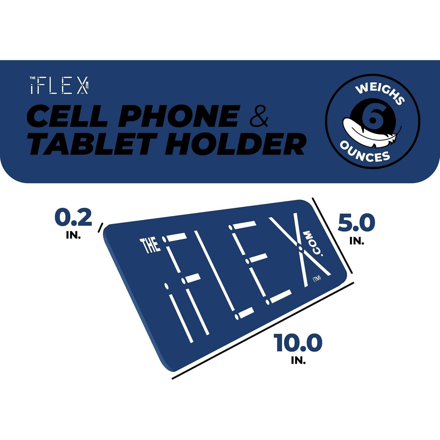 Soporte Flexible para Teléfono y Tableta iFLEX Buddy Azul - Ideal para Viajes y Uso en Casa