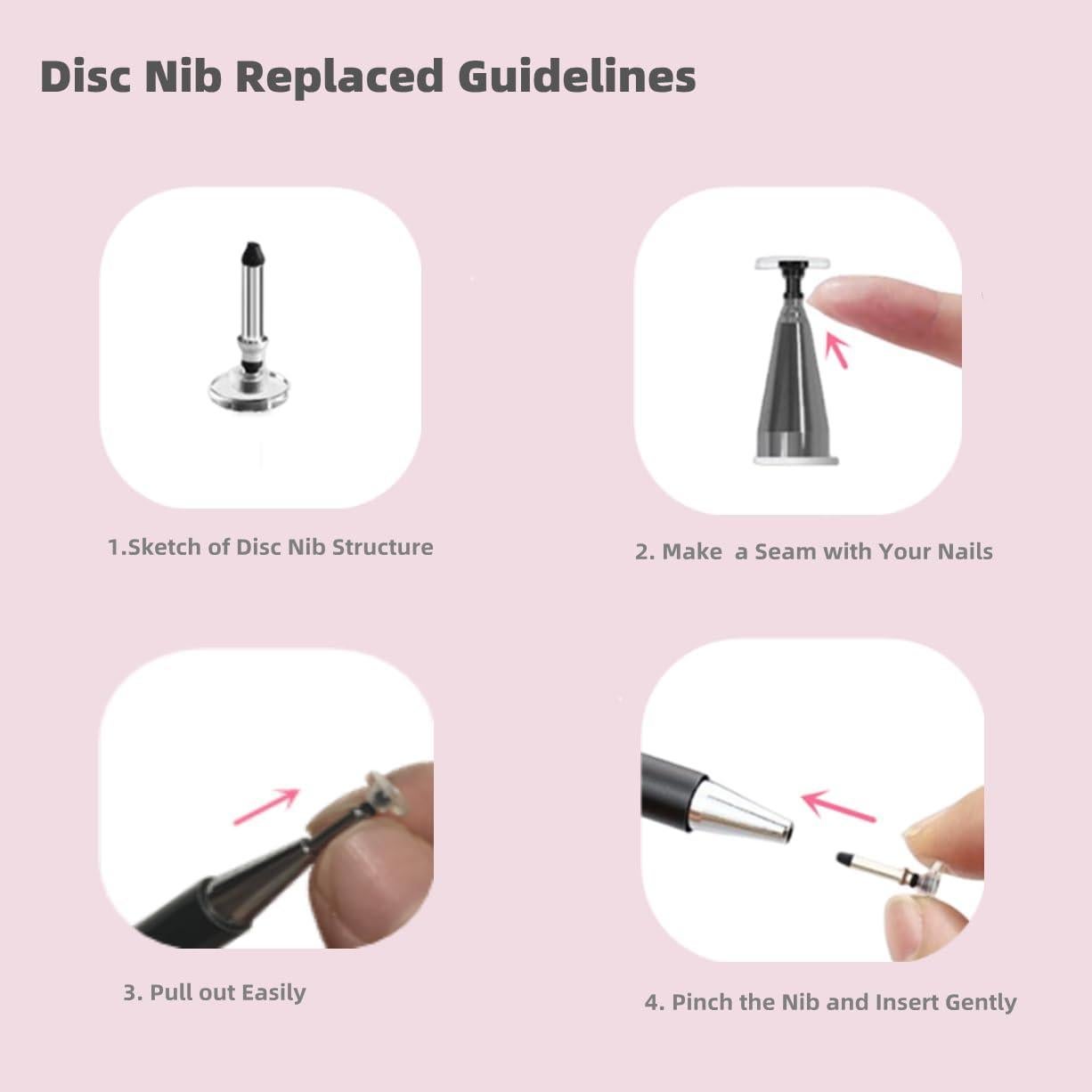 Lápiz Stylus Capacitivo 2 en 1 Pinzhong con Punta de Disco y Fibra