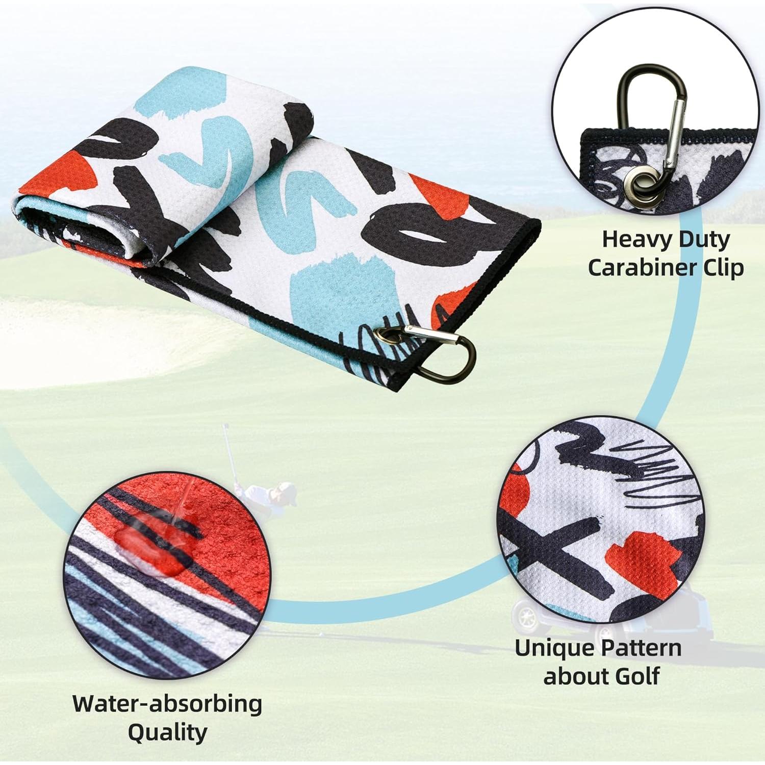 Toalla de Golf Mile High Life Microfibra 40x60 cm Coral Navy