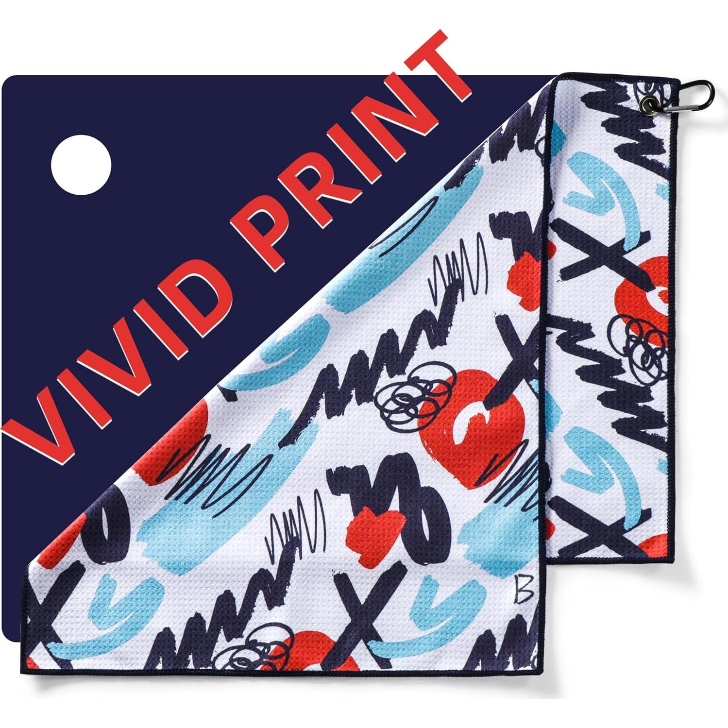 Toalla de Golf Mile High Life Microfibra 40x60 cm Coral Navy