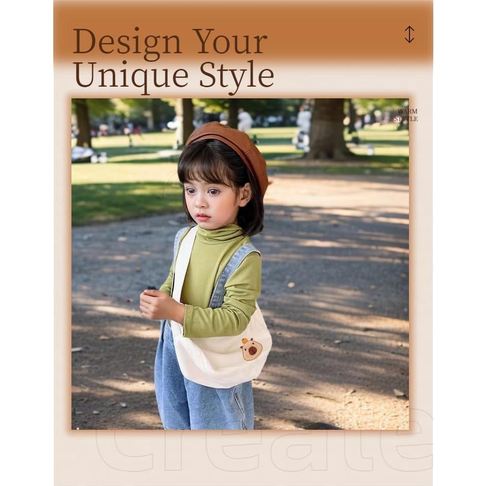 Kit de 5 Parches Bordados Capybara Wmiswen para Planchar