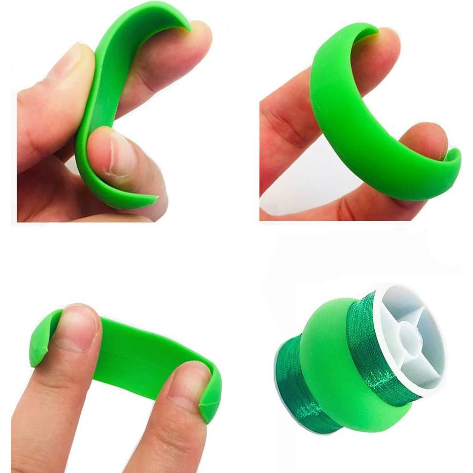 100pcs Ahorradores de Bobinas de Hilo Fbshicung - Silicona Flexible