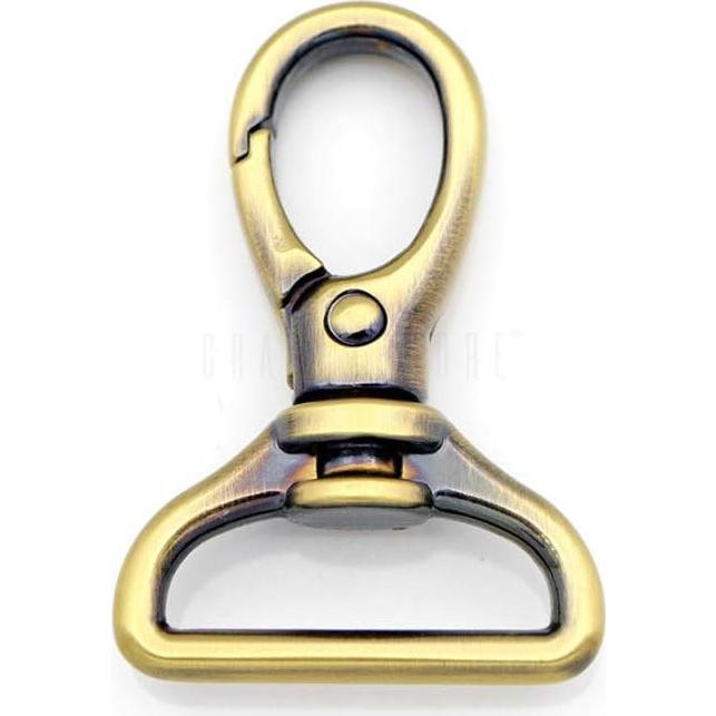 Ganchos de Snap Ovalados CRAFTMEMORE 2 Piezas 2.54 cm Latón