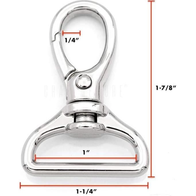 Ganchos de Snap Ovalados CRAFTMEMORE 2 Piezas 2.54 cm Latón