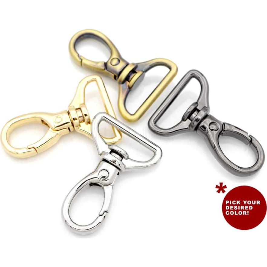 Ganchos de Snap Ovalados CRAFTMEMORE 2 Piezas 2.54 cm Latón