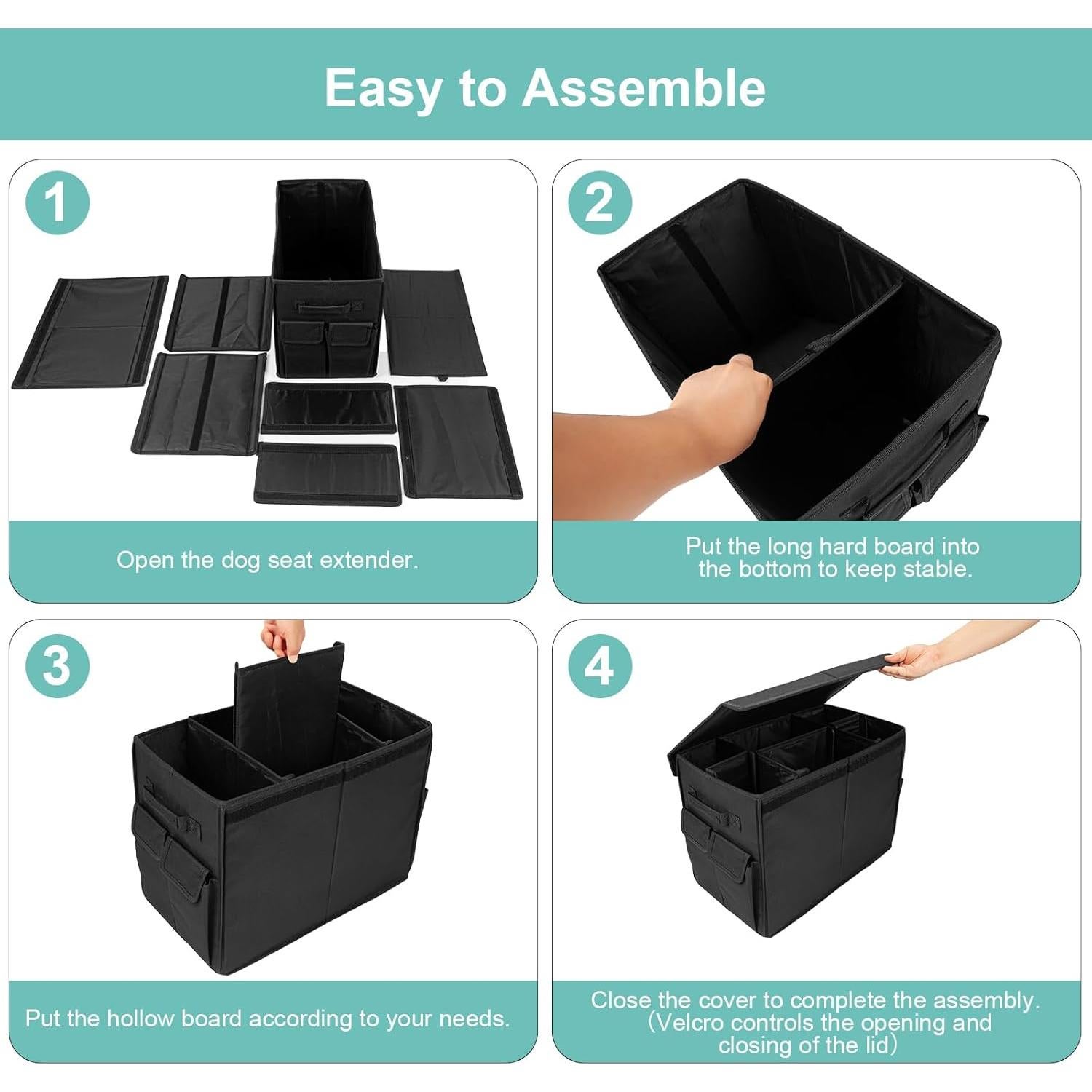 Extensor de Asiento para Perros EAROND 807, 50.8x27.4cm, Negro