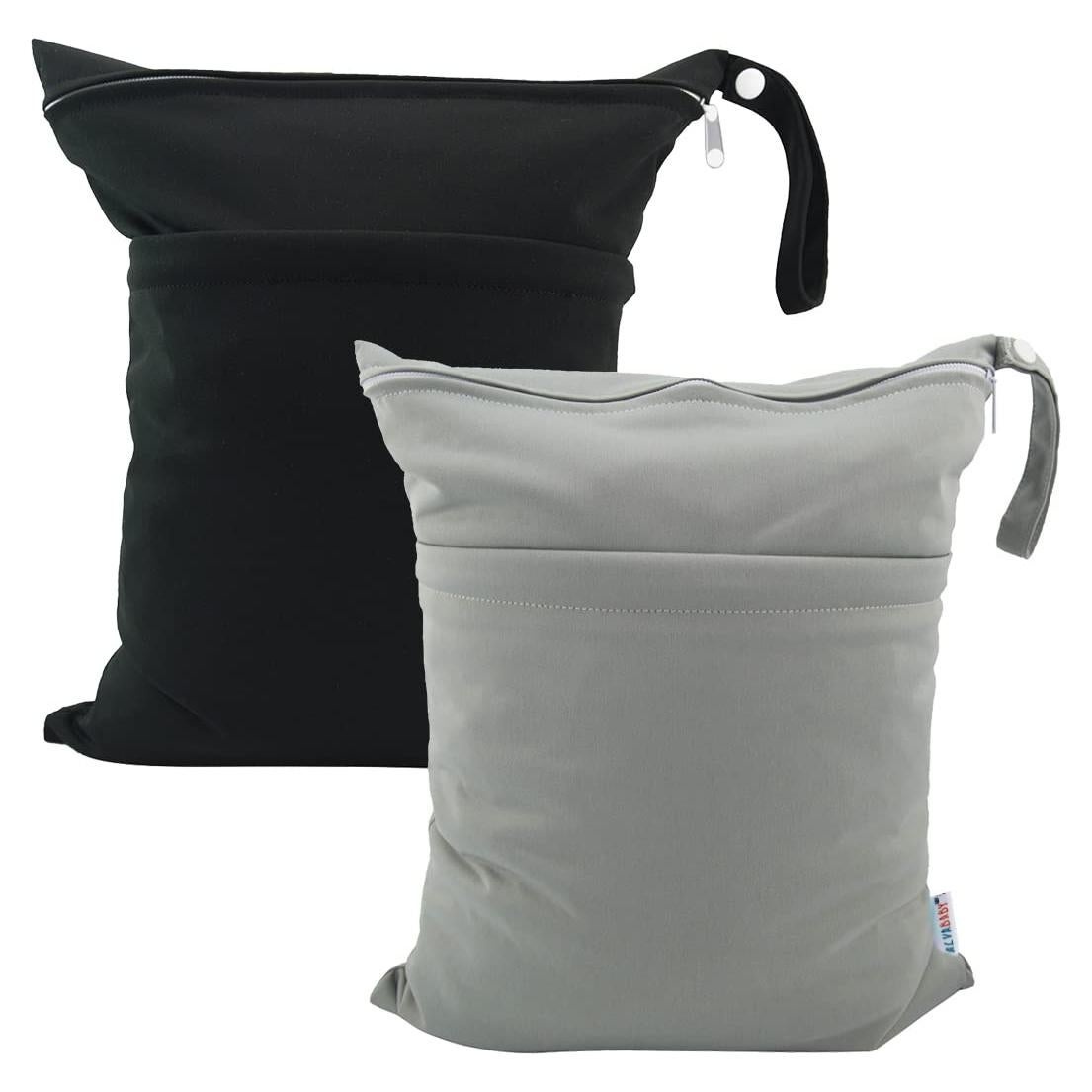ALVABABY Bolsa de Pañales Impermeable Reutilizable 2 Pcs L2629