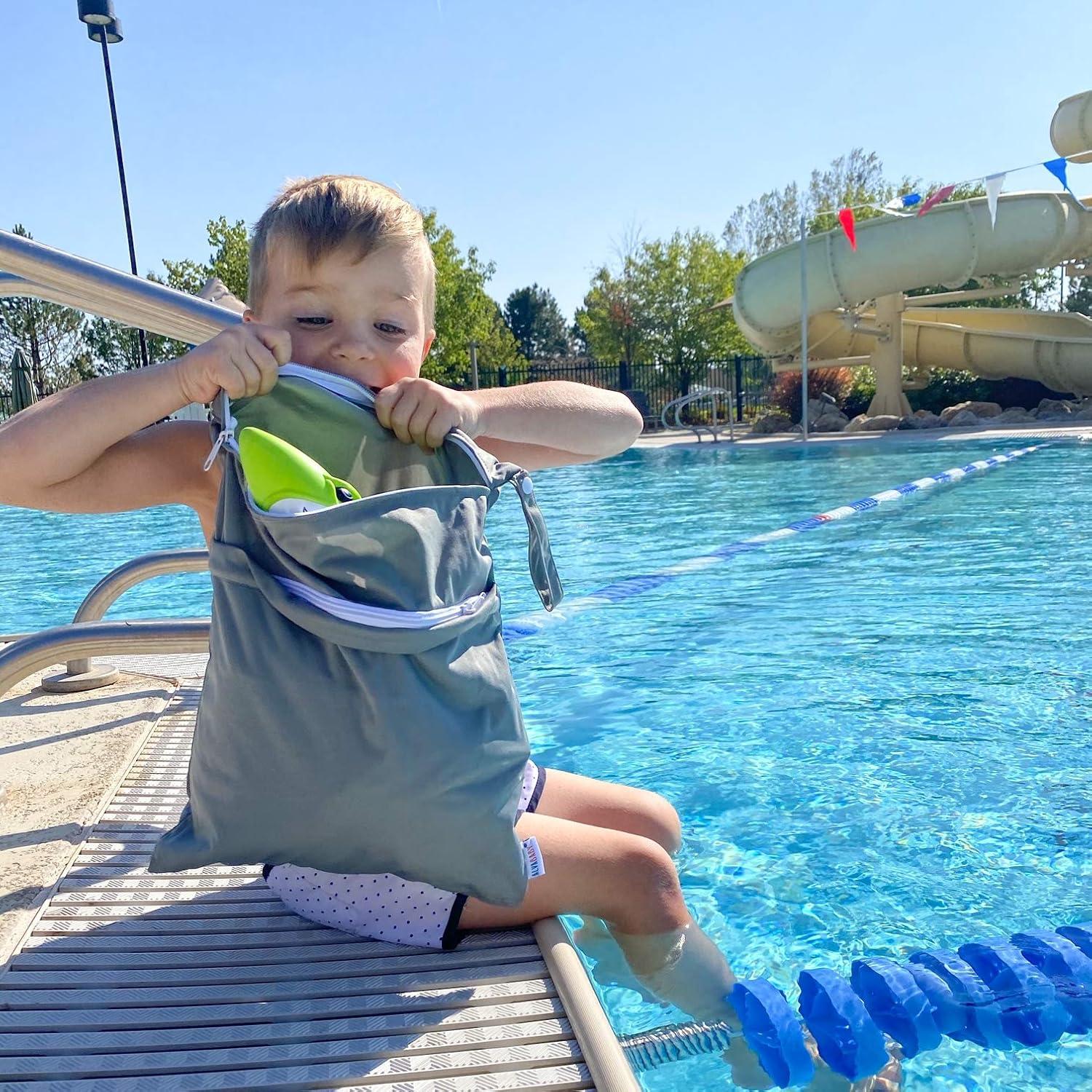 ALVABABY Bolsa de Pañales Impermeable Reutilizable 2 Pcs L2629