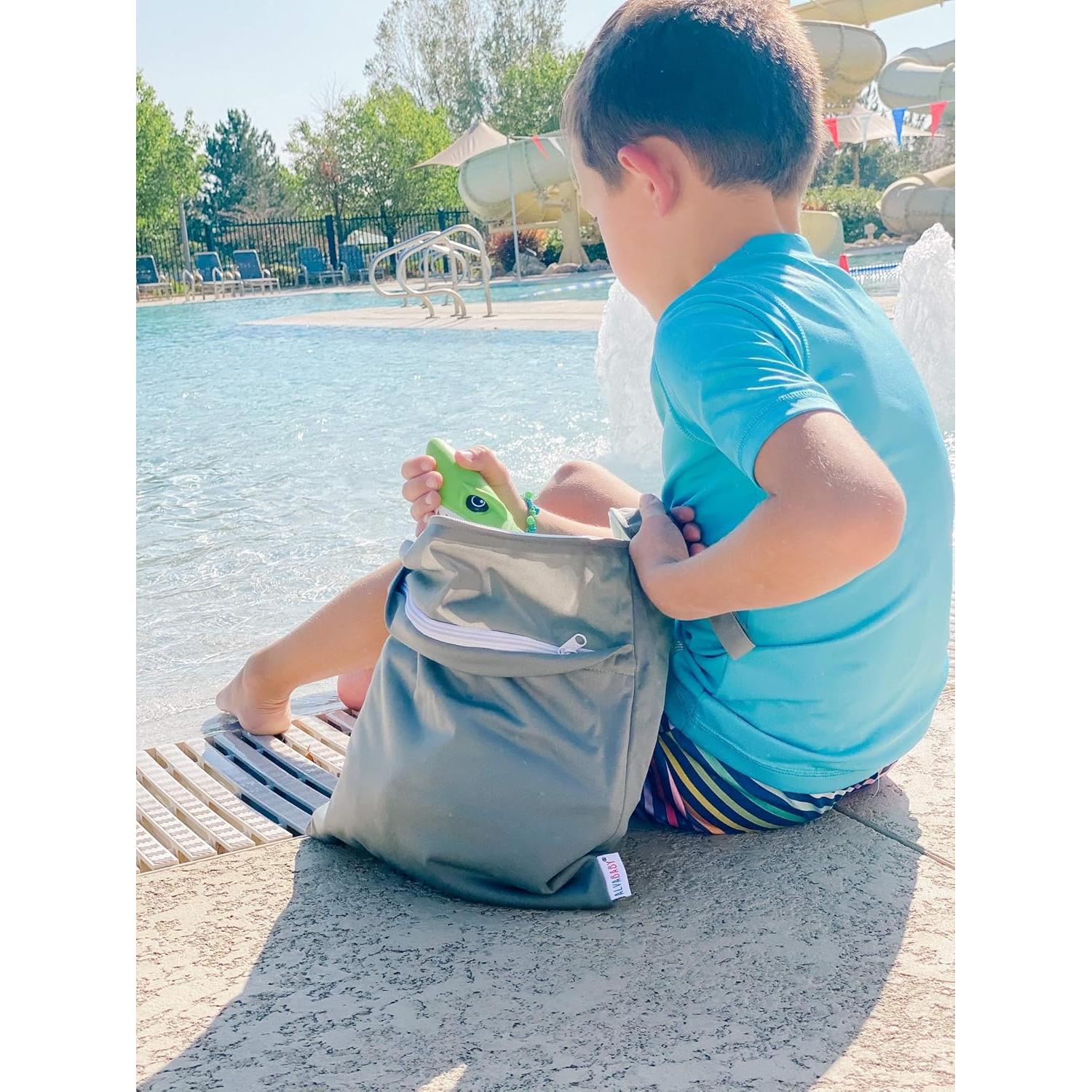 ALVABABY Bolsa de Pañales Impermeable Reutilizable 2 Pcs L2629