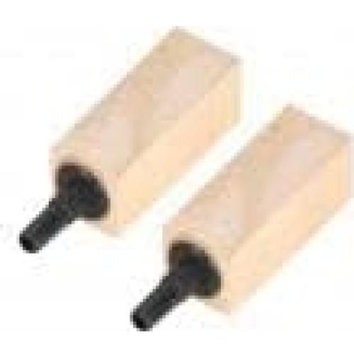 2 Difusores de Aire de Madera Natural Hffheer para Acuario