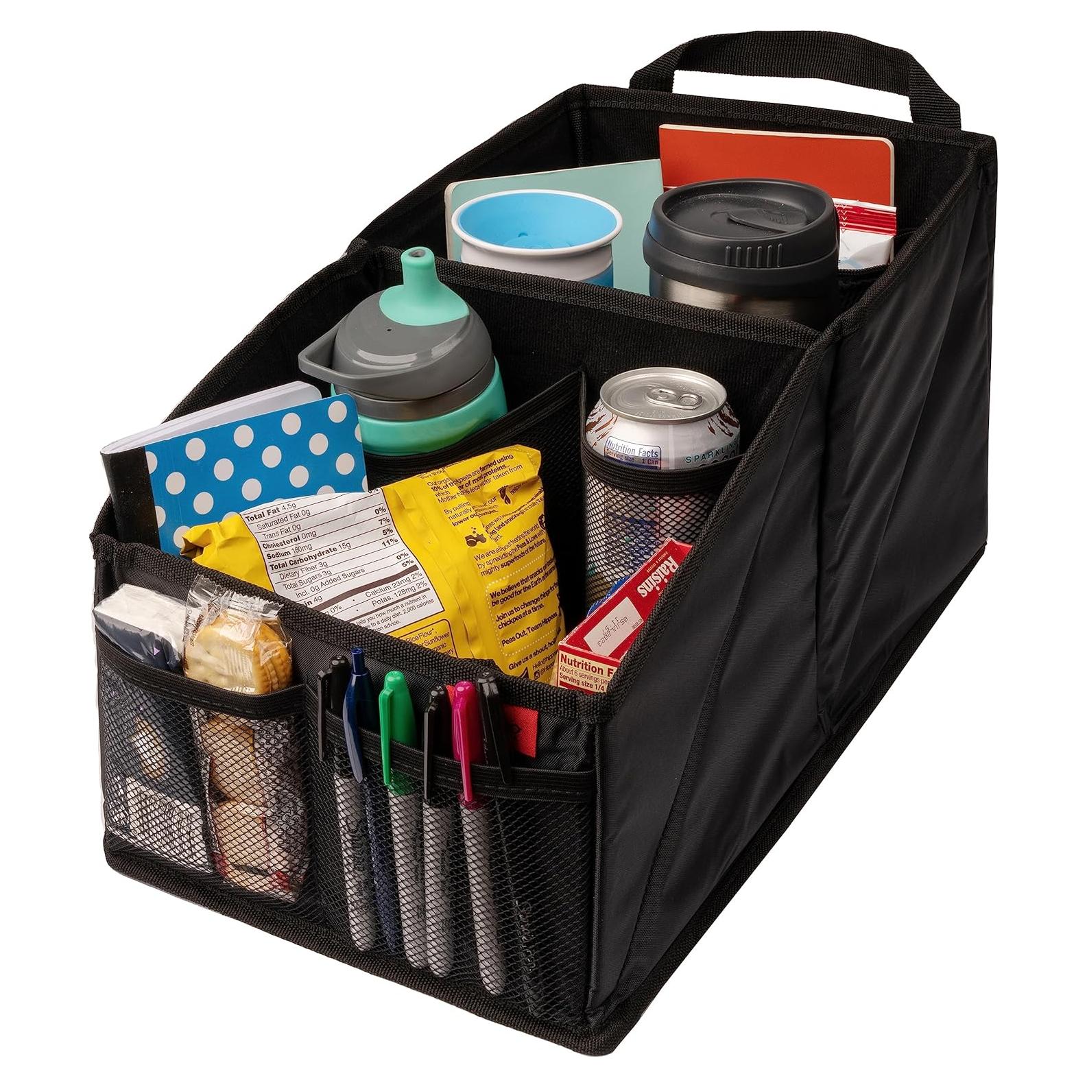 Organizador de Asiento Trasero Lusso Gear - Oxford Negro - 9 Compartimentos