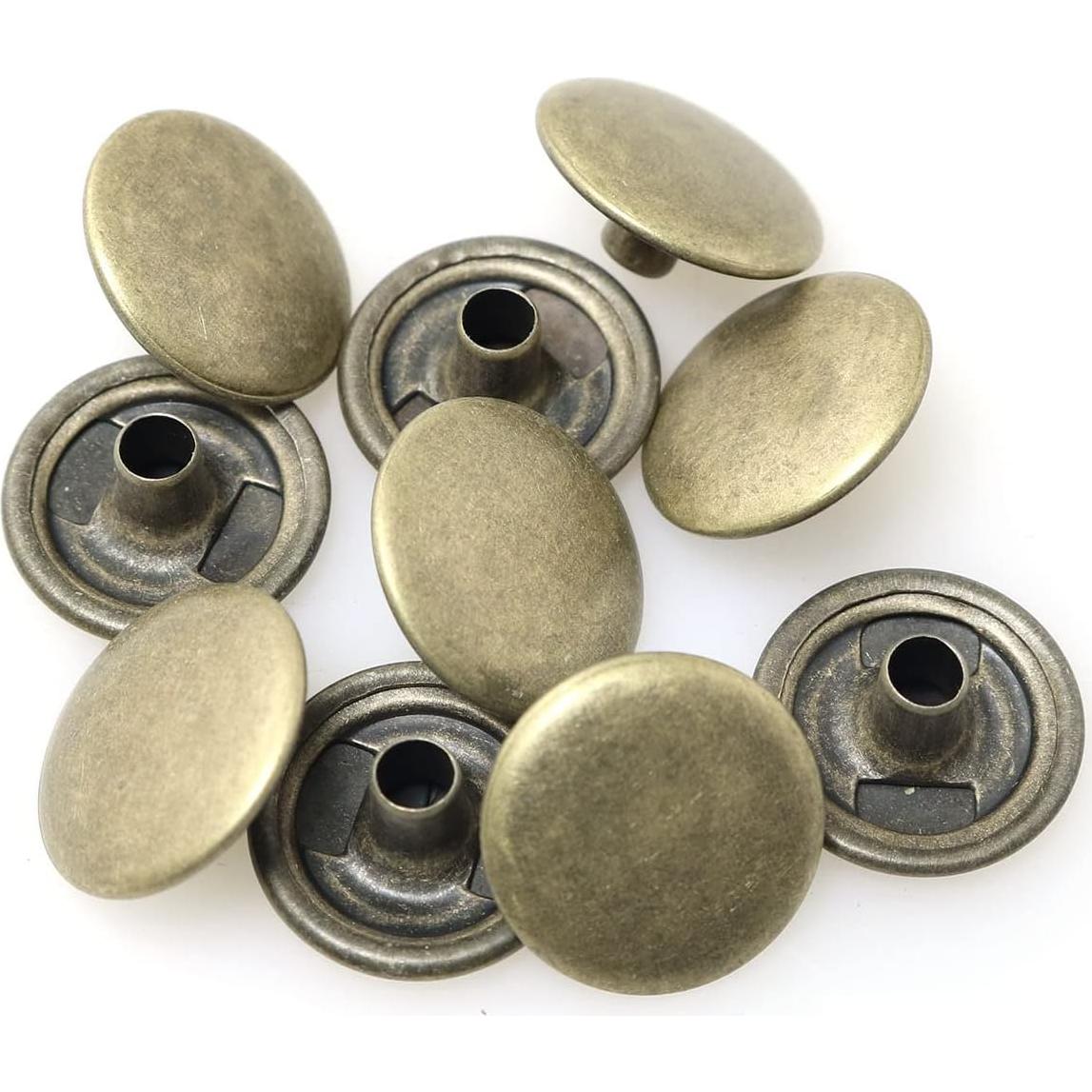Kit de Broches de Lienzo PZRT - 10 Piezas Bronce Acero Inoxidable