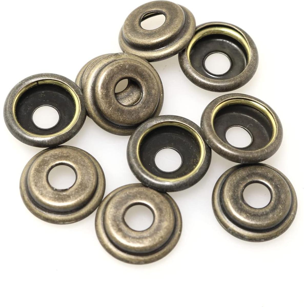 Kit de Broches de Lienzo PZRT - 10 Piezas Bronce Acero Inoxidable