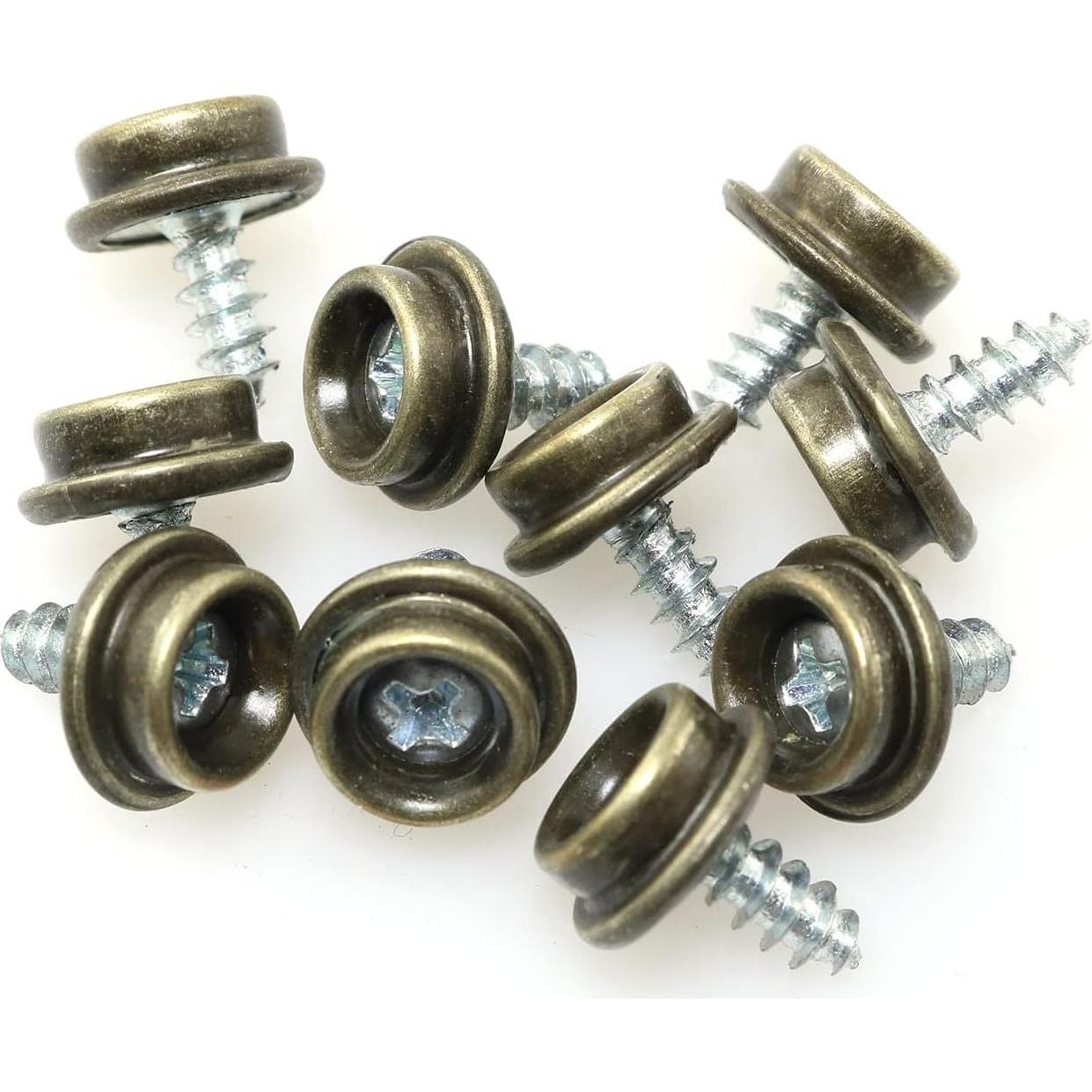 Kit de Broches de Lienzo PZRT - 10 Piezas Bronce Acero Inoxidable