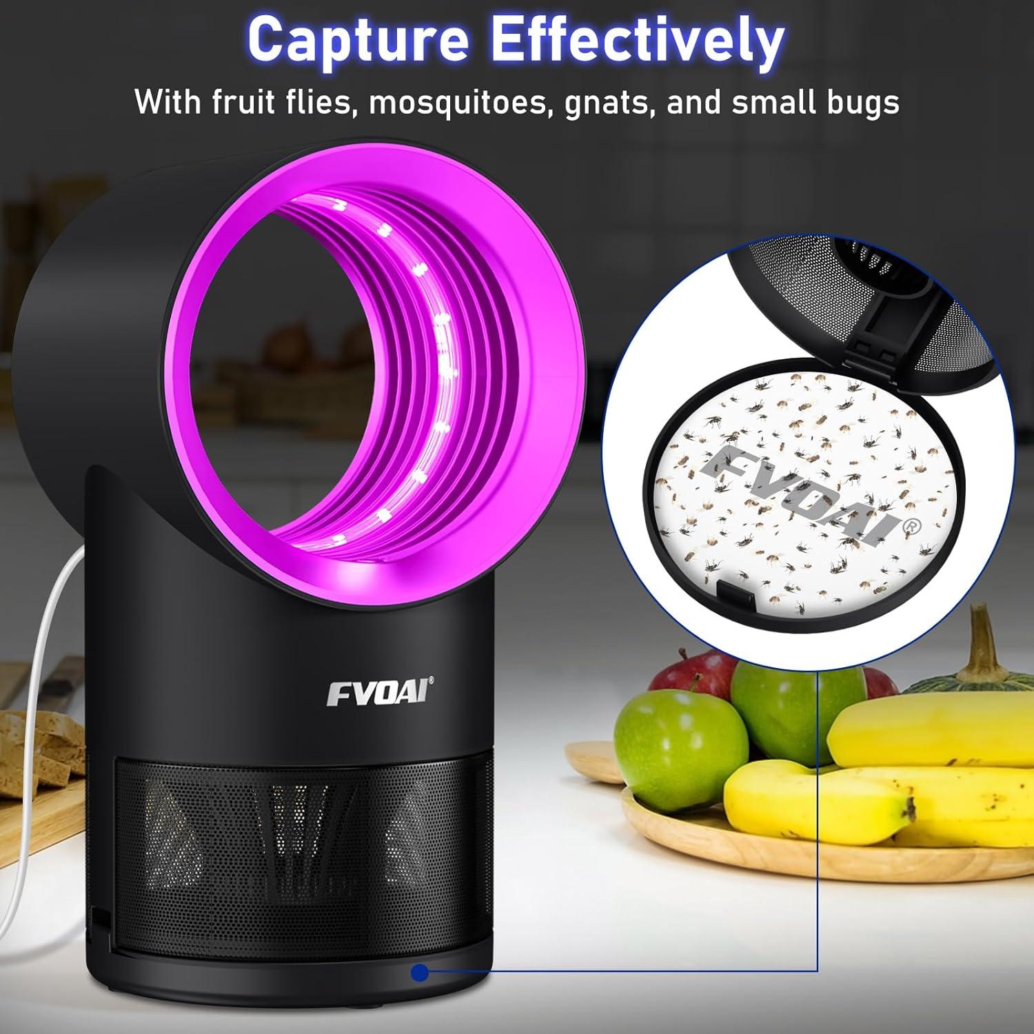 Trampa de Moscas de Fruta FVOAI con 10 Tableros Adhesivos Rosa