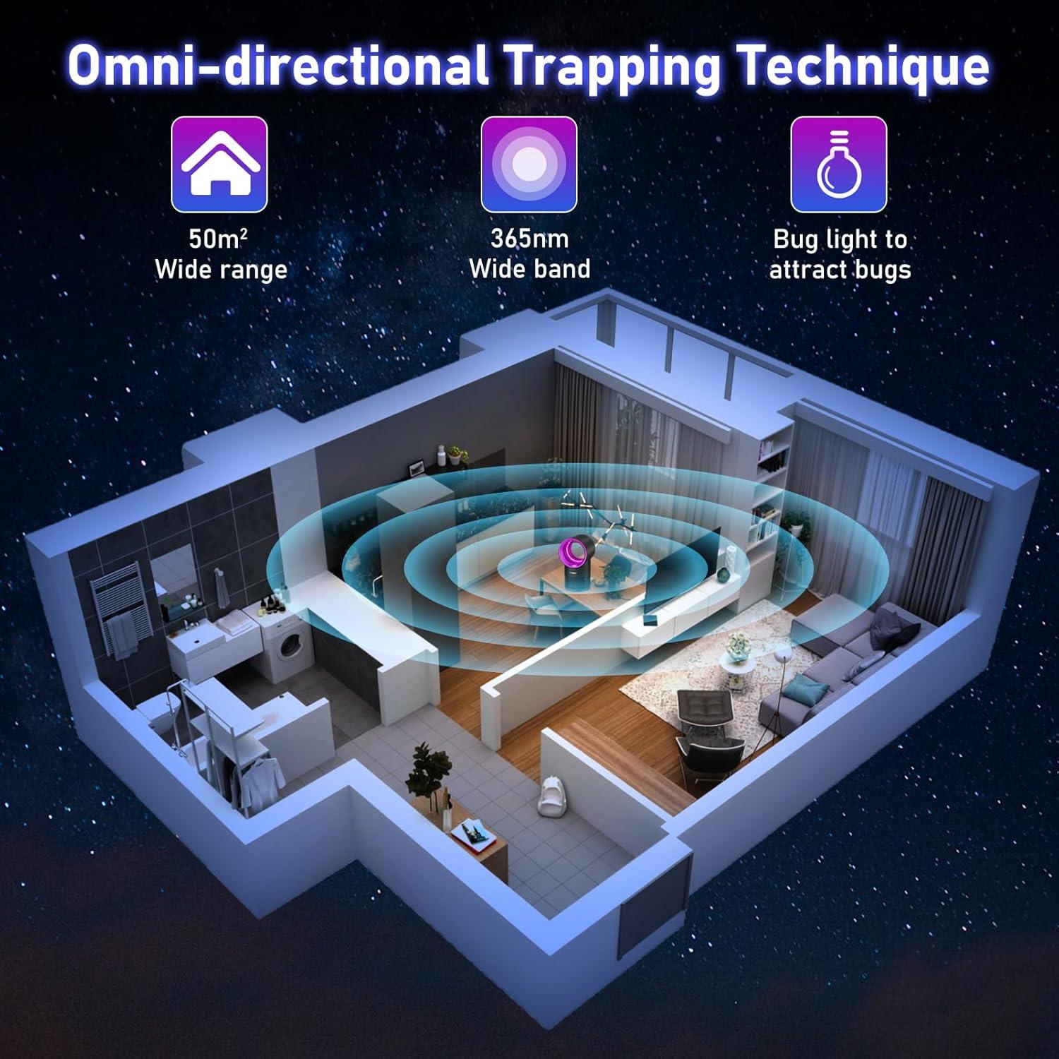 Trampa de Moscas de Fruta FVOAI con 10 Tableros Adhesivos Rosa