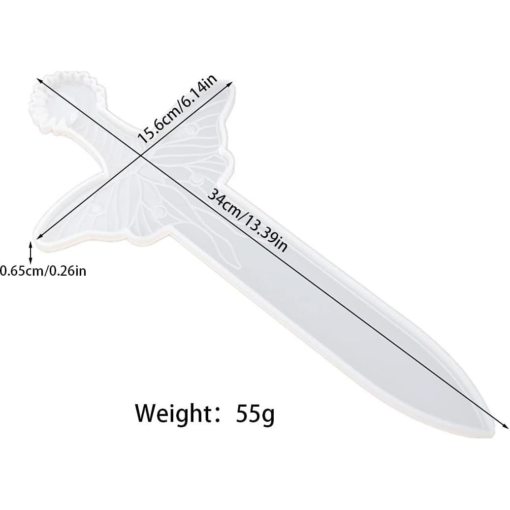 Molde de Resina Daga Koonafy Silicona Alta Calidad 22x26cm