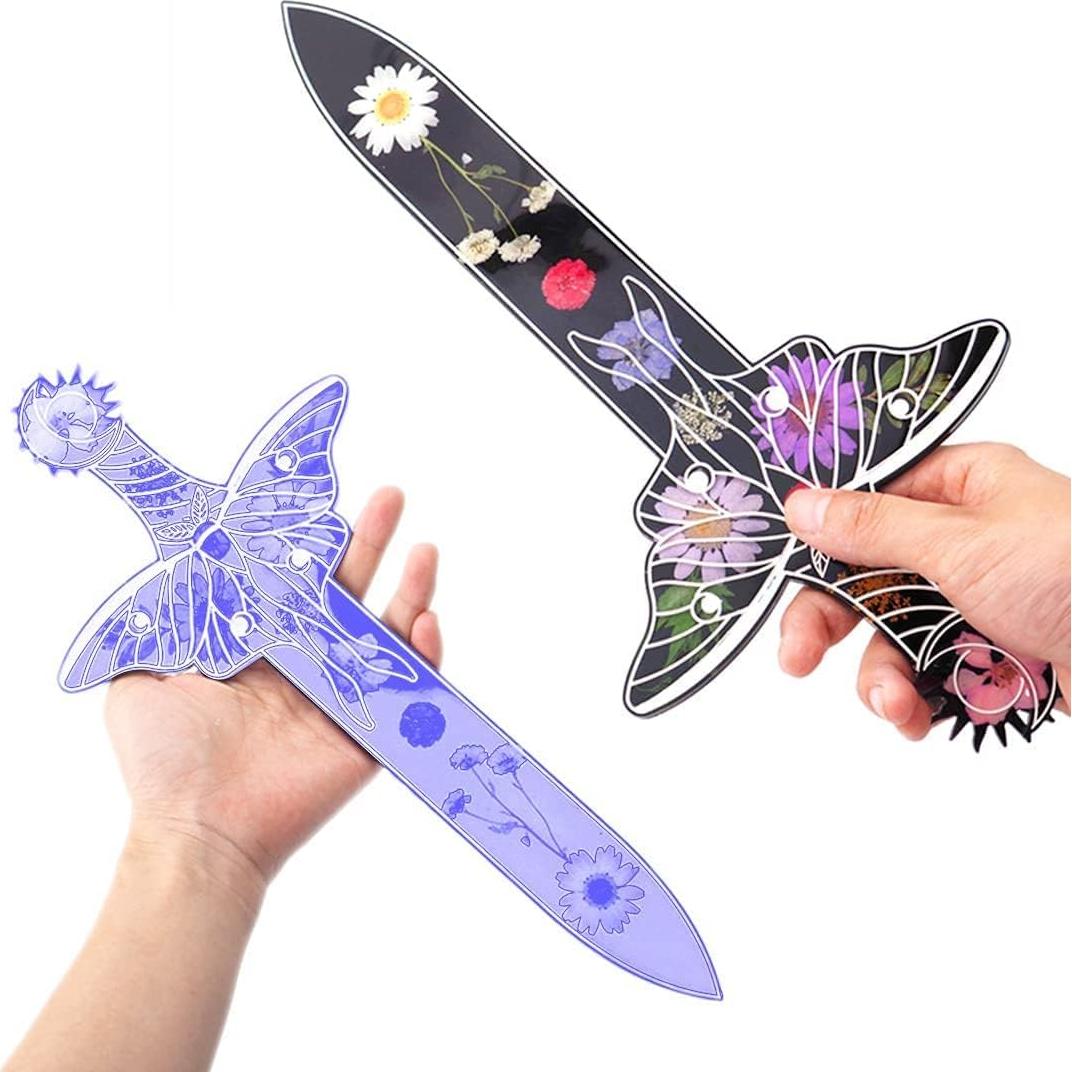 Molde de Resina Daga Koonafy Silicona Alta Calidad 22x26cm