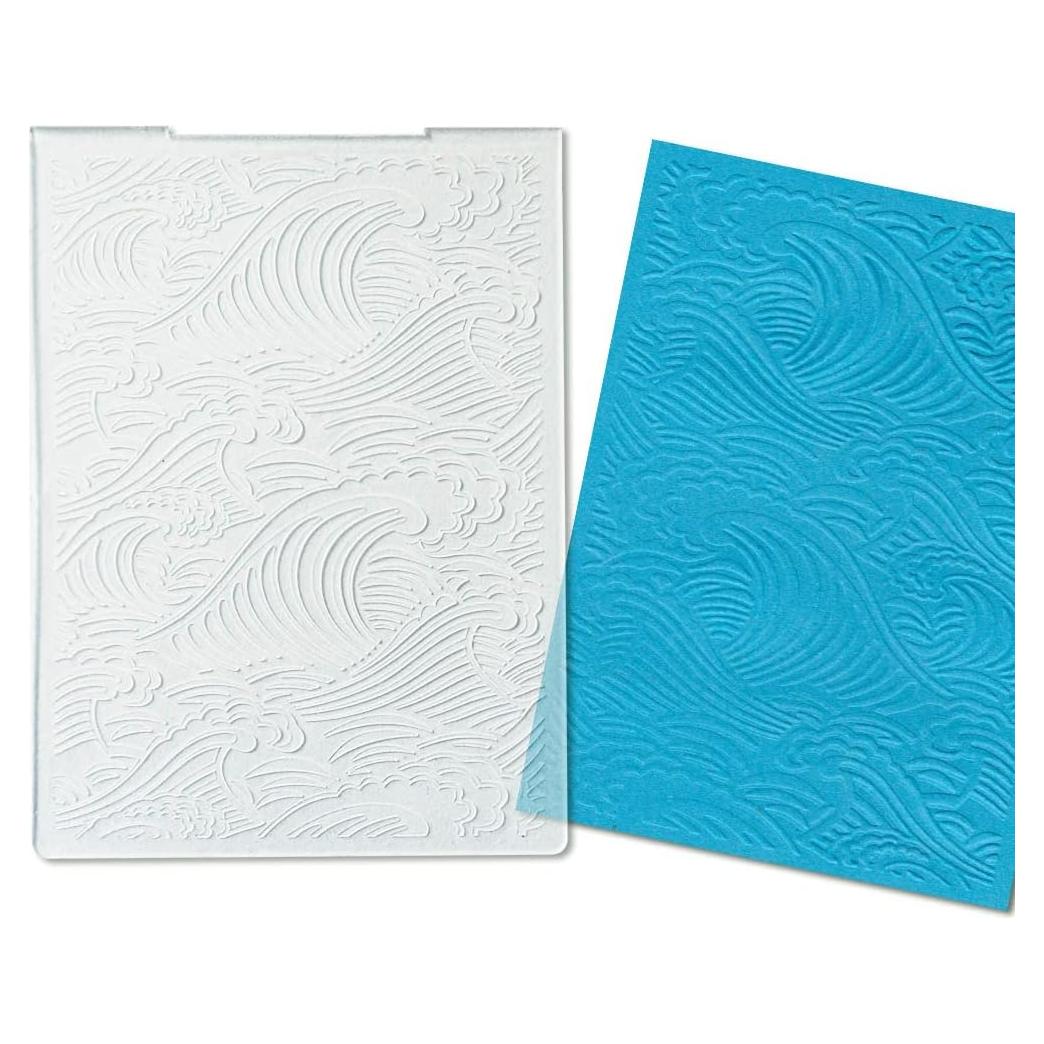 Carpeta de Relieve Estivaux Ola de Mar 10.5x14.3 cm para Tarjetas