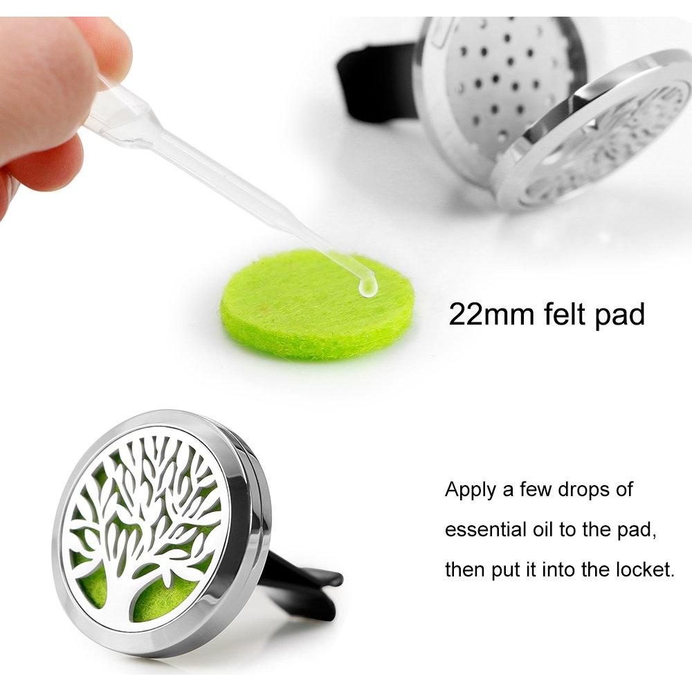 2 Difusores de Aromaterapia RoyAroma 30mm con Almohadillas