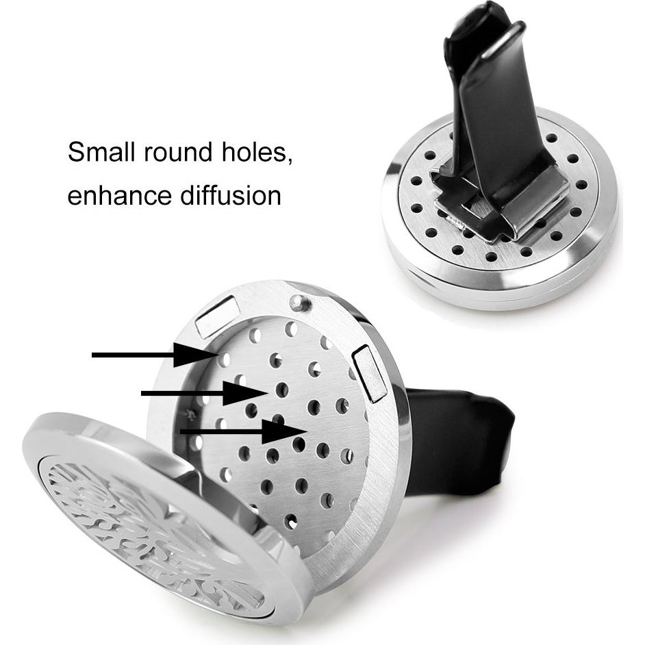 2 Difusores de Aromaterapia RoyAroma 30mm con Almohadillas