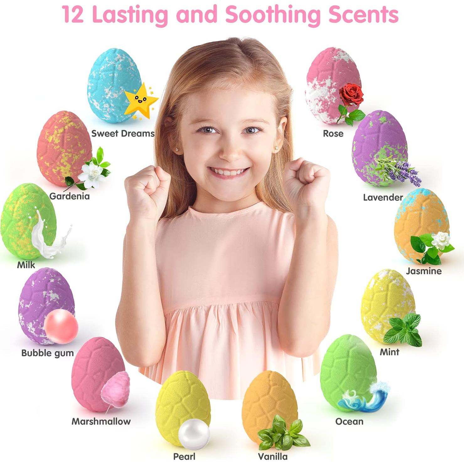 Bombas de baño Pinyi para niñas con joyería sorpresa - 12 unidades