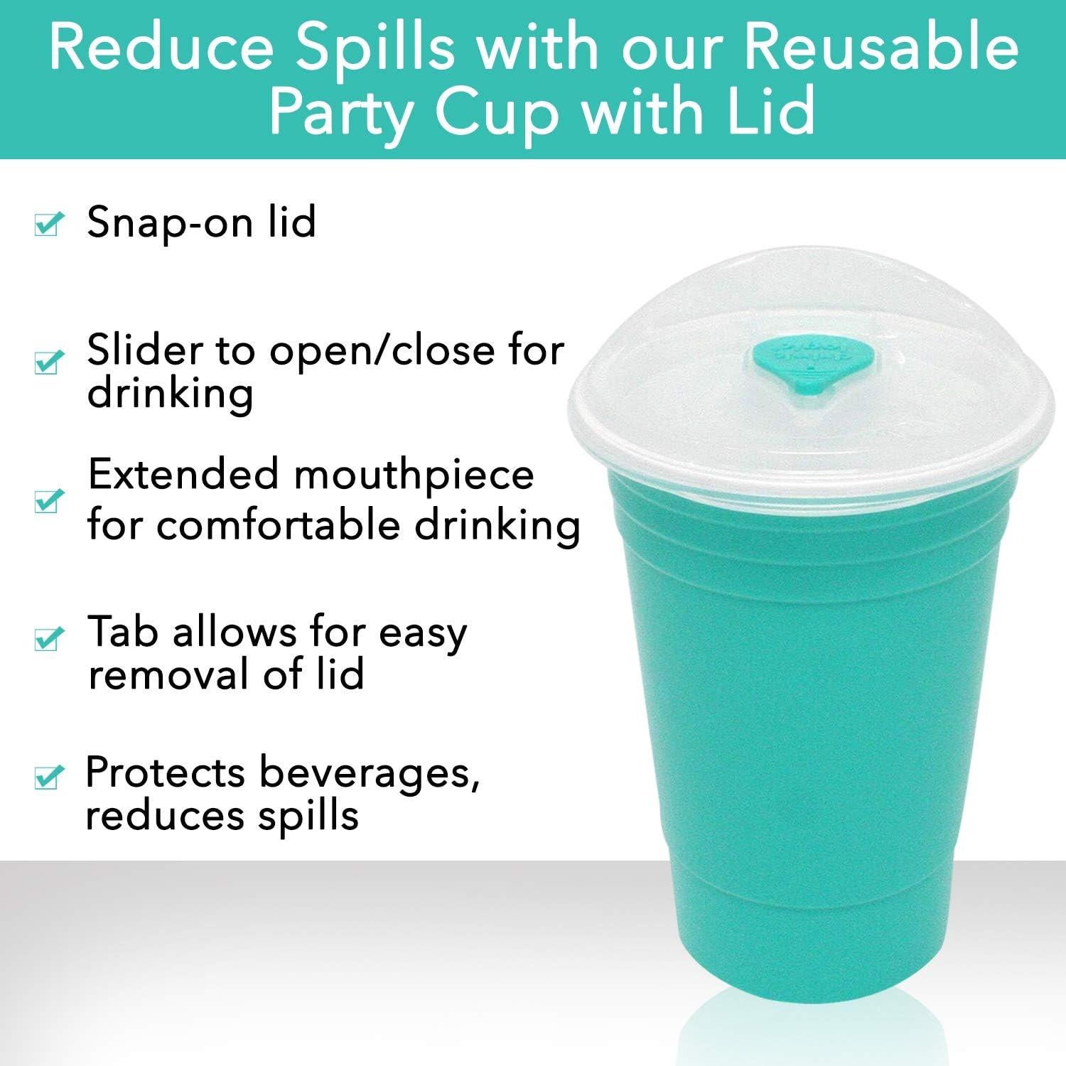 Vasos Reutilizables Rolling Sands 473ml Aqua - Paquete de 2