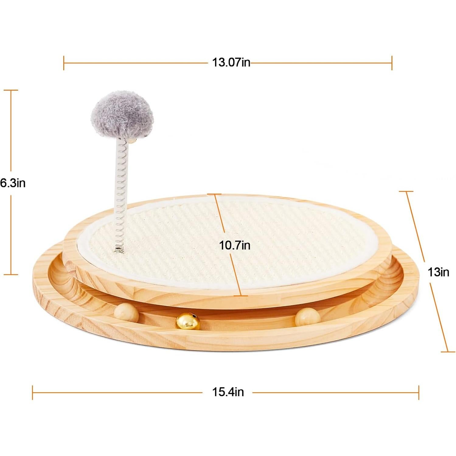 Rascador para Gatos LMUGOOS con Pista y Bola de Resorte
