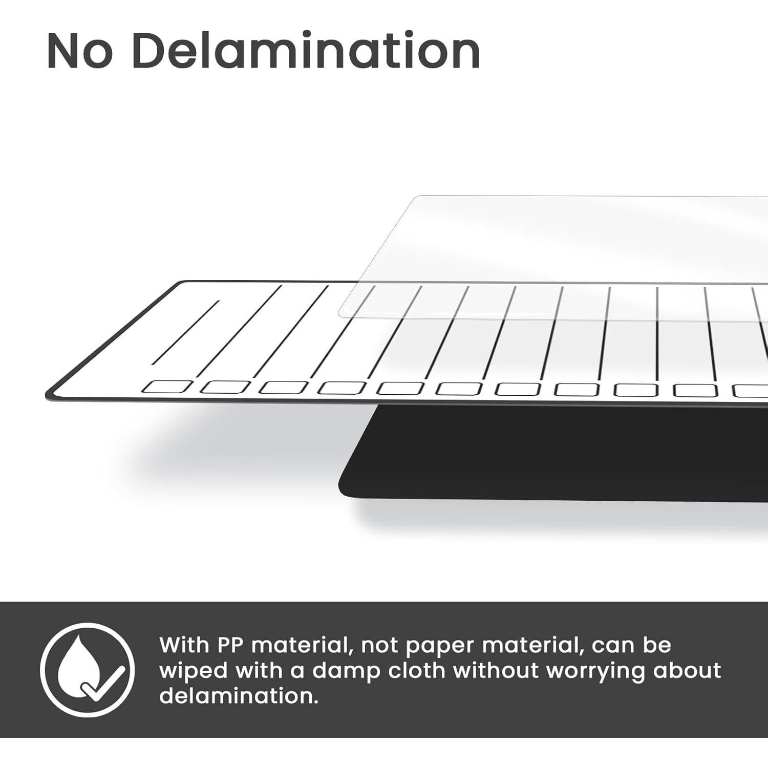 Pizarras Magnéticas Borrables ALEZEL - Set de 4 Pizarras 10.9x22.9cm