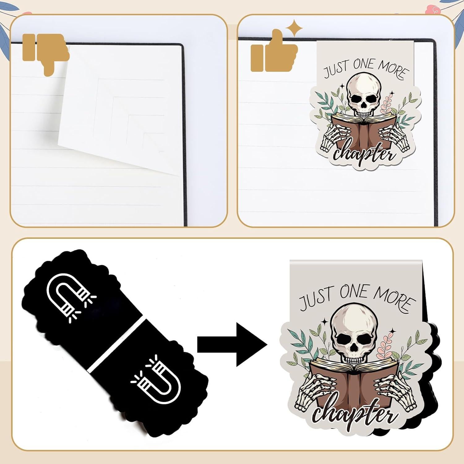 Marcadores Magnéticos para Libros Wxiben - 8 Piezas Coloridas