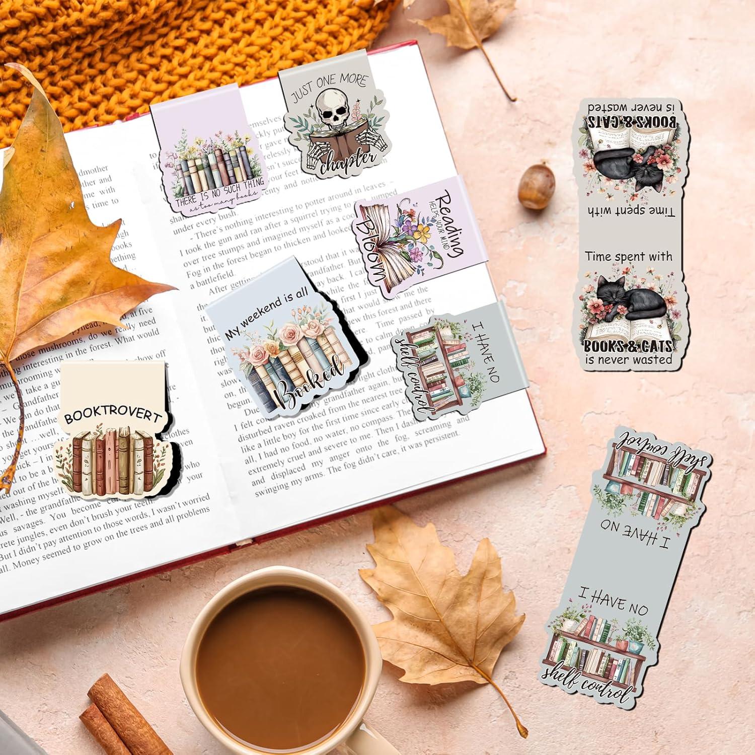 Marcadores Magnéticos para Libros Wxiben - 8 Piezas Coloridas