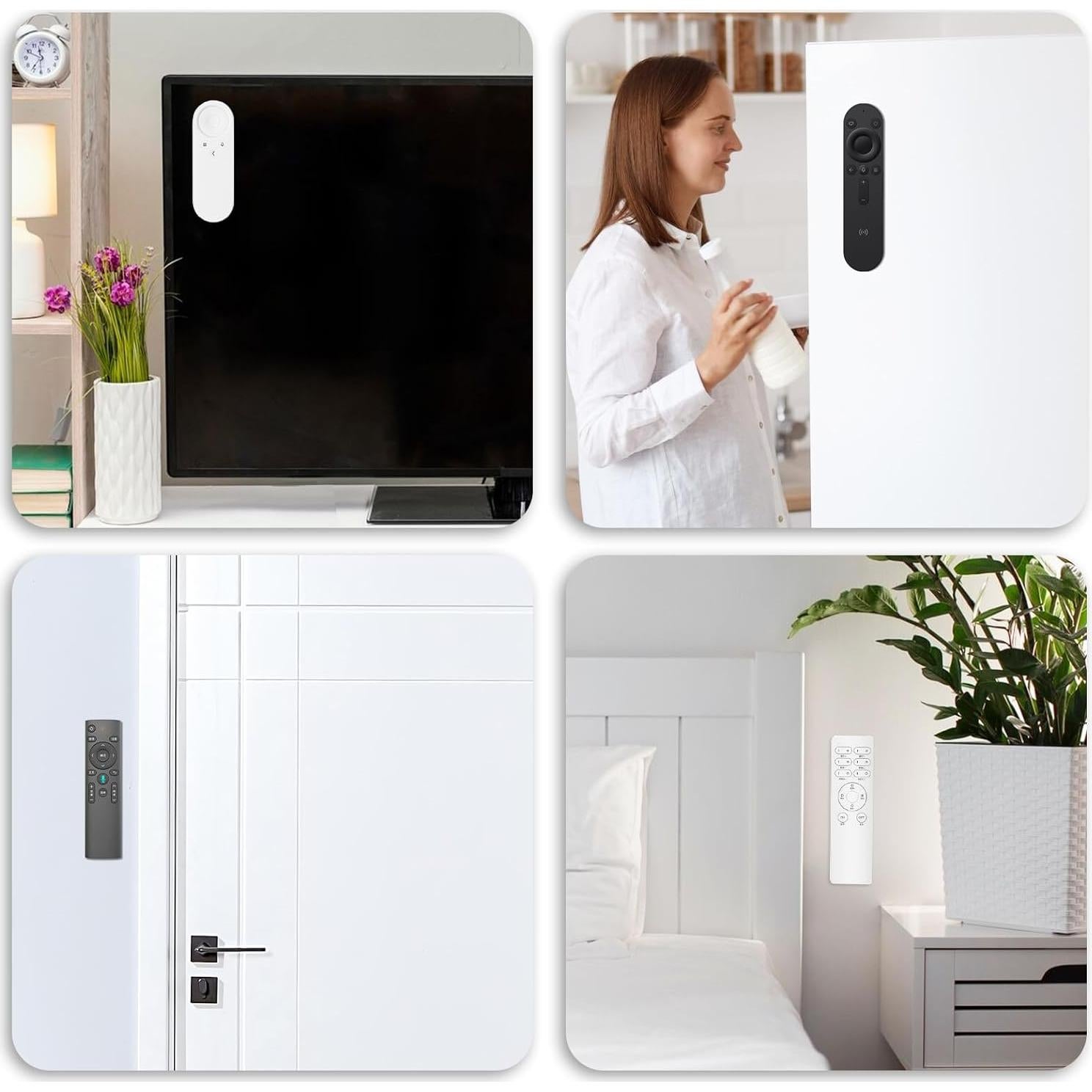 Soporte de Control Remoto Magnético Wanmu - 3 Piezas Autoadhesivas