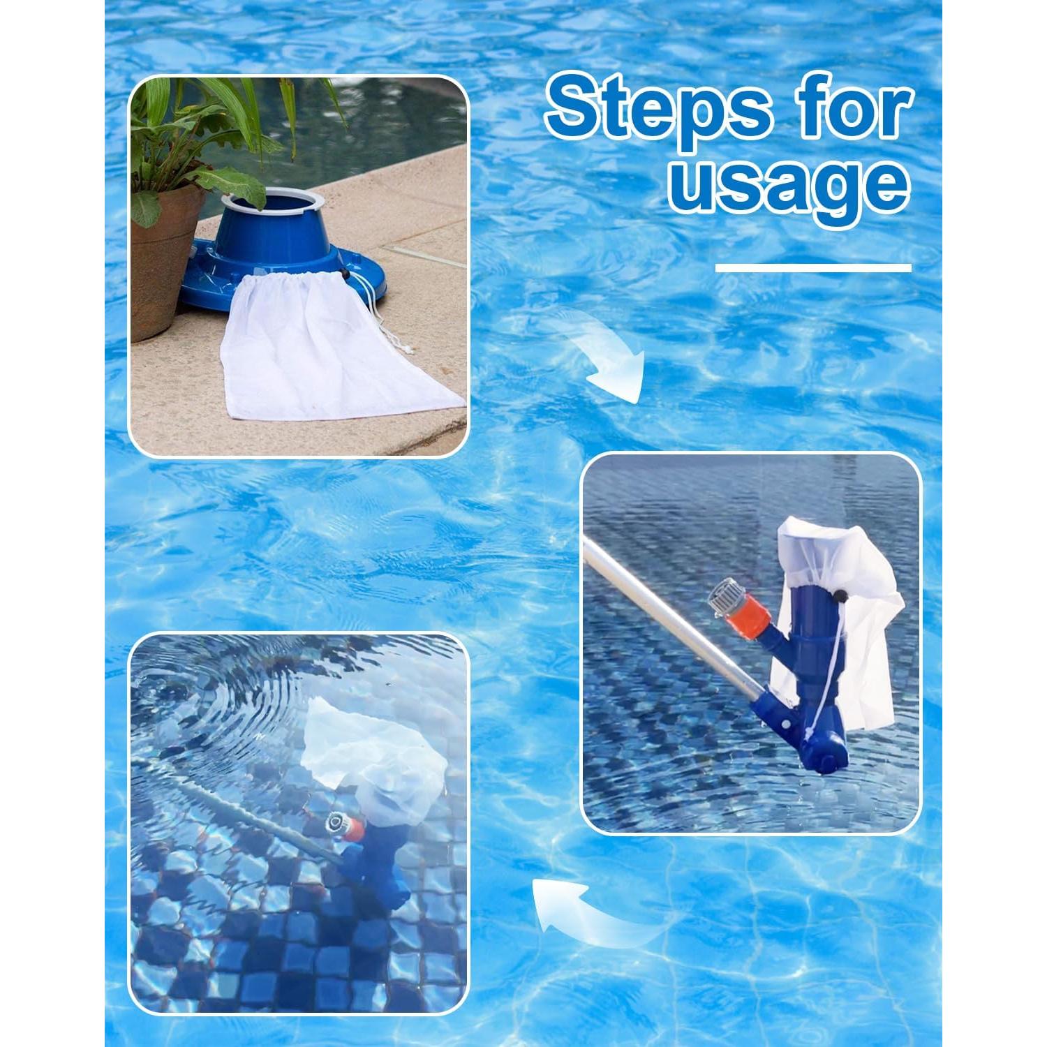 4 Bolsas de Filtro de Malla Fina Sshou-Store 21x31cm para Piscina