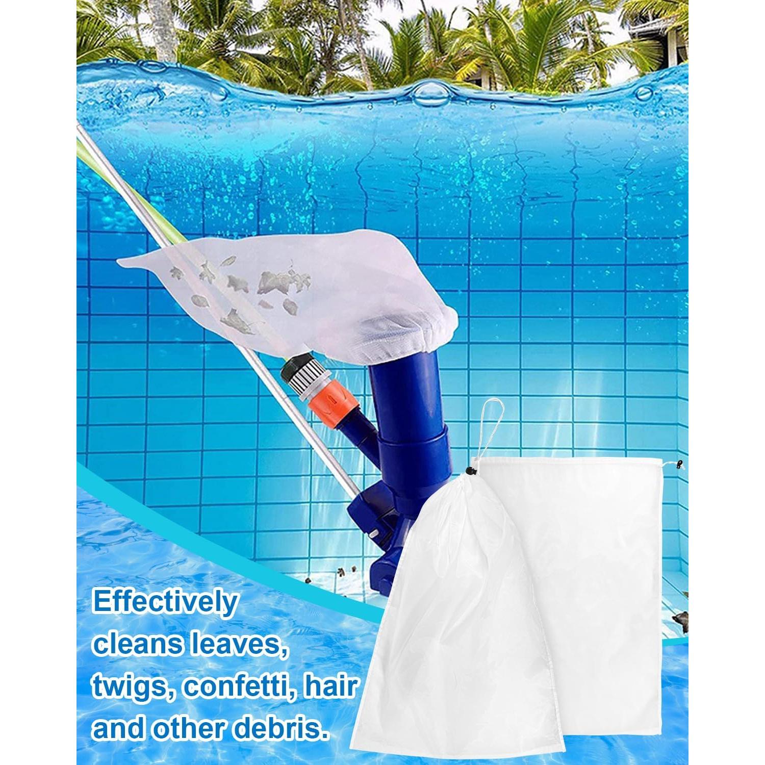 4 Bolsas de Filtro de Malla Fina Sshou-Store 21x31cm para Piscina