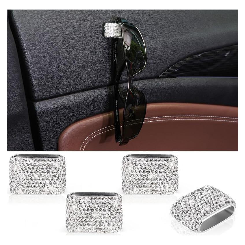 Soporte de Gafas Brillantes ToBeQueen - 4 Piezas, Blanco